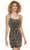 Rachel Allan - 40102 Fitted Scoop Sheath Dress Homecoming Dresses 0 / Navy/Gold