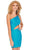 Rachel Allan - 40124 One-Shoulder Cut Out Fitted Cocktail Dress Homecoming Dresses 0 / Ocean Blue
