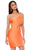 Rachel Allan - 40124 One-Shoulder Cut Out Fitted Cocktail Dress Homecoming Dresses 0 / Tangerine