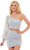 Rachel Allan - 40174 Asymmetric Flutter Sleeve Two Piece Dress Cocktail Dresses 0 / Powder Blue