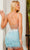 Rachel Allan 40226 - V-Neck Fringed Sheath Cocktail Dress Cocktail Dress