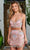 Rachel Allan 40232 - Two-Piece Beaded Cocktail Dress Special Occasion Dress 0 / Pink Multi