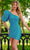 Rachel Allan 40240 - Puffed Sleeve Sheath Cocktail Dress Cocktail Dress 00 / Ocean Blue