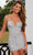 Rachel Allan 40248 - Sleeveless Strappy Cocktail Dress Special Occasion Dress 0 / Silver