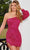 Rachel Allan 40255 - Bishop Sleeve Beaded Cocktail Dress Cocktail Dress 00 / Fuchsia