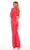 Rachel Allan - 50096 Stripe Draped Jumpsuit Evening Dresses