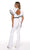 Rachel Allan - 50101 Flutter Sleeve Contrast Jumpsuit Evening Dresses