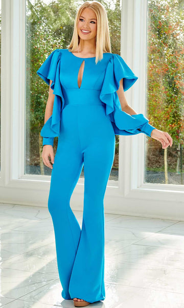 Jessica Angel Long Sleeve Formal Jumpsuit 864 for $514.99 – The Dress Outlet