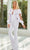 Rachel Allan 50131 - Long Sleeve Jumpsuit Special Occasion Dress 0 / White