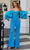 Rachel Allan 50145 - Off-Shoulder Bubble Sleeve Jumpsuit Special Occasion Dress 0 / Turquoise