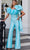 Rachel Allan 50171 - Off Shoulder Jumpsuit Special Occasion Dress 0 / Aqua