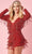 Rachel Allan 50203 - Long Sleeve Fringed Romper Special Occasion Dress