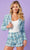 Rachel Allan 50214 - Tweed Jacket Romper Special Occasion Dress 00 / Turquoise