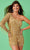 Rachel Allan 50221 - Beaded Fringe Romper Special Occasion Dress 00 / Gold
