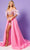 Rachel Allan 50222 - Two Piece Beaded with Overskirt Special Occasion Dress 00 / Pink