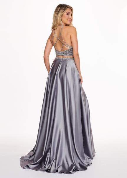 Rachel Allan - 6497 Beaded Ornate Two-Piece Satin Gown – Couture Candy