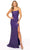 Rachel Allan - 70152 Scoop Back High Slit Gown Prom Dresses