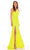 Rachel Allan - 70153 Asymmetrical Cutout Gown With Slit Prom Dresses