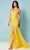 Rachel Allan 70275 - Lace Trumpet Prom Dress Special Occasion Dress 00 / Bright Yellow