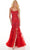 Rachel Allan 70275 - Lace Trumpet Prom Dress Special Occasion Dress 00 / Red