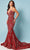 Rachel Allan 70276 - Beaded Applique Prom Dress Prom Dresses 00 / Burgundy