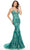 Rachel Allan 70276 - Beaded Applique Prom Dress Prom Dresses 00 / Jade