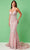 Rachel Allan 70276 - Beaded Applique Prom Dress Prom Dresses 00 / Pink