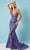 Rachel Allan 70276 - Beaded Applique Prom Dress Prom Dresses 00 / Purple