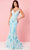 Rachel Allan 70277 - Lace Style Mermaid Prom Dress Special Occasion Dress 00 / Turquoise White