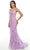 Rachel Allan 70278 - Floral Appliqued Trumpet Prom Gown Special Occasion Dress 00 / Lilac