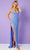 Rachel Allan 70283 - Sleeveless Tie Back Prom Gown Special Occasion Dress 00 / Periwinkle