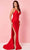 Rachel Allan 70289 - Dual Strap Ruched Prom Dress Special Occasion Dress 00 / Red