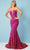 Rachel Allan 70293 - Ombre Sequin V-Neck Prom Dress Special Occasion Dress 00 / Fuchsia Ombre
