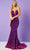 Rachel Allan 70293 - Ombre Sequin V-Neck Prom Dress Special Occasion Dress 00 / Purple Ombre