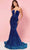 Rachel Allan 70293W - Strapless Ombre Prom Dress Special Occasion Dress 14W / Royal Ombre