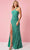 Rachel Allan 70294 - One Sleeve Sequin Evening Dress Special Occasion Dress 00 / Jade