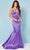 Rachel Allan 70313 - V-Neck Satin Prom Gown Special Occasion Dress 00 / Lilac