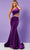Rachel Allan 70329 - One Shoulder Velvet Prom Gown Special Occasion Dress 00 / Purple