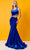 Rachel Allan 70329 - One Shoulder Velvet Prom Gown Special Occasion Dress 00 / Royal