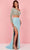 Rachel Allan 70331 - Two-Piece Prom Gown Special Occasion Dress 00 / Powder Blue Gold