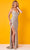 Rachel Allan 70343 - Beaded V-Neck Prom Gown Special Occasion Dress 00 / Silver