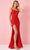 Rachel Allan 70353 - Embellished Sleeveless Gown Special Occasion Dress 00 / Red