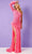 Rachel Allan 70359 - Feather Trimmed Prom Dress Prom Dresses 00 / Hot Pink