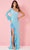 Rachel Allan 70359 - Feather Trimmed Prom Dress Prom Dresses 00 / Powder Blue