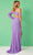 Rachel Allan 70378 - Asymmetrical Fringed Evening Gown Special Occasion Dress