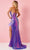 Rachel Allan 70397 - Sweetheart Feathered Slit Prom Gown Special Occasion Dress