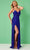 Rachel Allan 70401 - Beaded Fringe Prom Gown Special Occasion Dress 00 / Royal