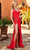 Rachel Allan 70407 - Deep Neck Butterfly Beaded Dress Special Occasion Dress 00 / Red Multi