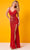 Rachel Allan 70409 - V-Neck Sleeveless Dress Special Occasion Dress 00 / Red