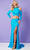 Rachel Allan 70414 - High Neck Two-Piece Evening Gown Special Occasion Dress 00 / Turquoise
